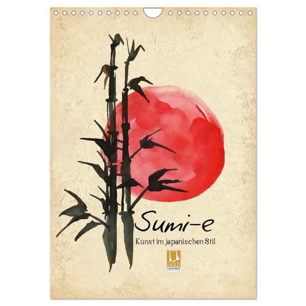 Sumi-e Kunst im japanischen Stil (Wandkalender 2026 DIN A4 hoch),