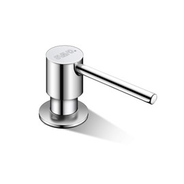 SVAVO Soap Dispenser for Kitchen Sink, Stainless Steel Sink Soap Dispenser Pump, Refill from The Top, Kitchen Soap Dispenser with Liquid Soap Bottle, for Sink Countertop Install, Chrome
