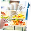 Zerodeko Stainless Steel Kitchen Tweezers with Hook Ergonomic Reusable Food