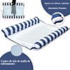 Hamaca de Agua, Colchoneta Inflable Plegable para Piscina, Tapete inflable