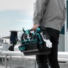 DURATECH 12 Inch Tool Tote with Waterproof Hard Bottom, Electrician