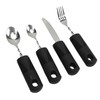 4pcs Elderly Adaptive Cutlery Set Eat Independently Easy Grip Handles