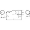 LOBTEX DS10SS Electric Dollar Socket, "Strok", Short Type, 0.4 inches