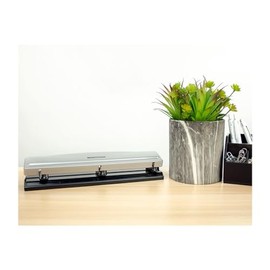 Bostitch - Perforadora de 3 agujeros, capacidad para 12 hojas                                                                                         