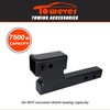 Towever 84128 Towever Hitch Extender - 2" Receiver with 4-1/4"