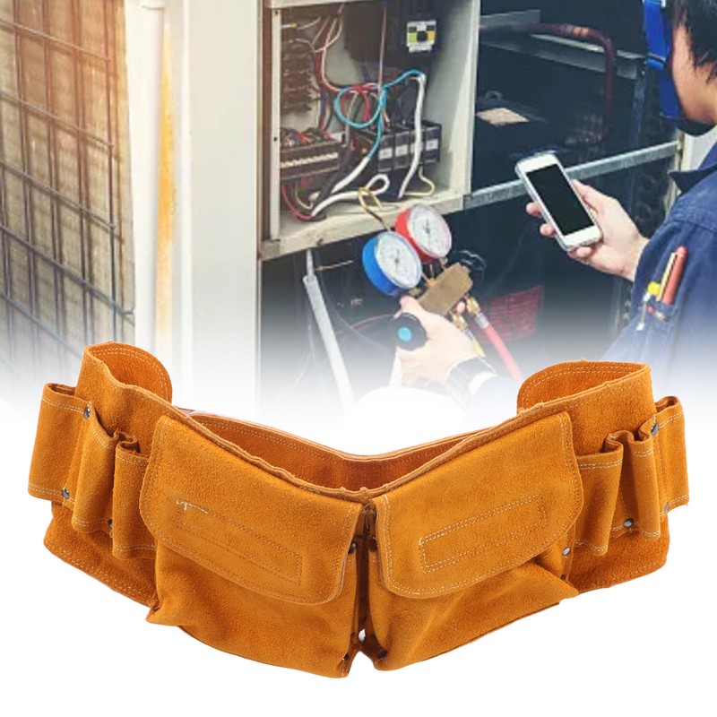 Repair Tool Cowhide Fanny Pack Electrician Waist Pack Hardware Parts