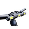 BIKE BAR LIGHT FRONT 18 Super Bright White LEDs. Stay-Seen Safety Lighting for Road Cyclists. BROADSIDE. 30+ hr Runtime, Waterproof, Multi-Lens Light for Road Riding