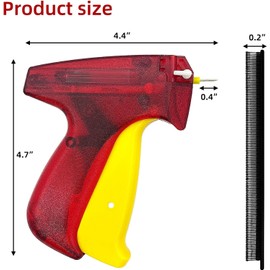2001 Pieces Stitch Gun Kit, Stitch Tagging Gun for Clothing with 1000 Black and 1000 White Micro Fasteners for Microstitch Tag Gun kit