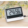 Shinwa Sokutei Digital Thermometer/Hygrometer, Smart B, Indoor/Outdoor Waterproof External Sensor