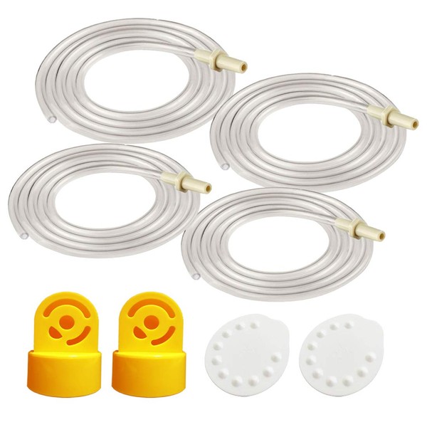 Tubing Replacement (Two Retail Packs, 4 Tubes), 2 Valves and 2 Membranes for Medela Pump in Style Advanced Breast Pump Released After Jul 2006. Can Replace Medela Valve &.
