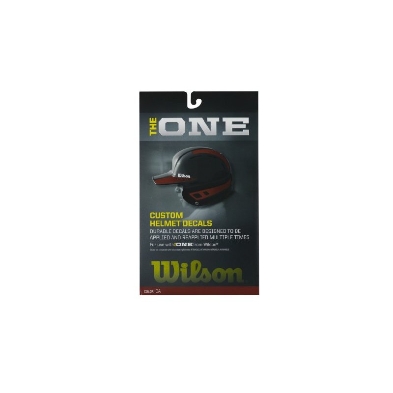 Wilson Custom Helmet Decal Kit (Cardinal)