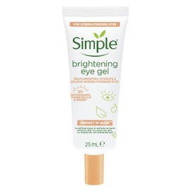 Simple Protect ‘n’ Glow Brightening Eye Gel cruelty-free and vegan for the protection and hydration of screen-stressed and tired eyes 25 ml