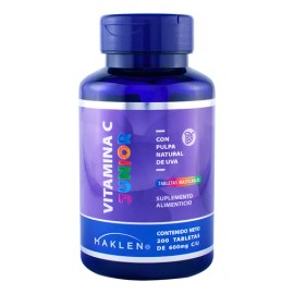 Vitamina C Junior | 200 Tabletas Masticables Uva | Maklen