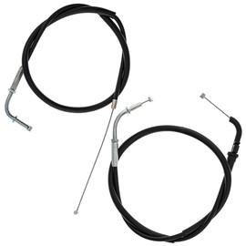 NICHE Push Pull Throttle Cable Set for Kawasaki Ninja ZX6 ZX6R ZX600 54012-0013 54012-0012