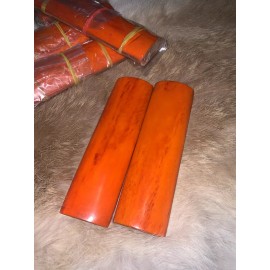 Unbranded Camel Bone Knife Scales, Knife Making, 4.25” X 1.25” X .25”. Orange, No Fillers!