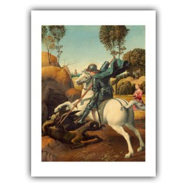 The Ibis - Raphael : ''Saint George and The Dragon'' (c.1506) - Museum-Grade Giclee
