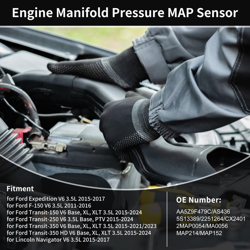 X AUTOHAUX No.AA5Z-9F479-C Engine Manifold Absolute Pressure MAP Sensor for