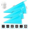 Silicone Pastry Bags, Weetiee 3 Sizes Reusable Icing Piping Bags