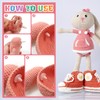 TOAOB 10 Set Doll Joints 45 mm White Plastic Animals