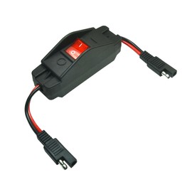 15A 12V SAE to SAE Quick Release Adapter 14AWG 1FT SAE to SAE Connector Harness with On/Off Switch Quick Release Quick Disconnect