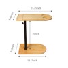360° Rotatable Sofa Tray Table for Couch Arm, Height Adjustable