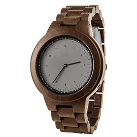 Zeit-Bar Men's Radio Controlled Watch with Wooden Case and Wooden Watch Strap, Bracelet