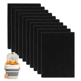 Pack of 10 Activated Carbon Filter Biobucket Filter, Filter Compatible with Joseph Joseph Food Containers, Activated Carbon Filter, for Compost Containers, Carbon Filters