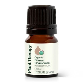 Plant Therapy Organic Roman Chamomile Essential Oil 2.5 mL (1/12 oz) 100% Pure, Undiluted, Therapeutic Grade