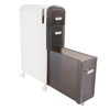 ILWorkTLs 3 Tier Slim Bathroom Storage Cabinet with Toilet Paper