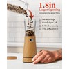 Electric Salt and Pepper Grinder Set with Storage Base, Stainless