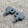 ULEIVA Replacement Key 2 x Grey Compatible with Synology NAS