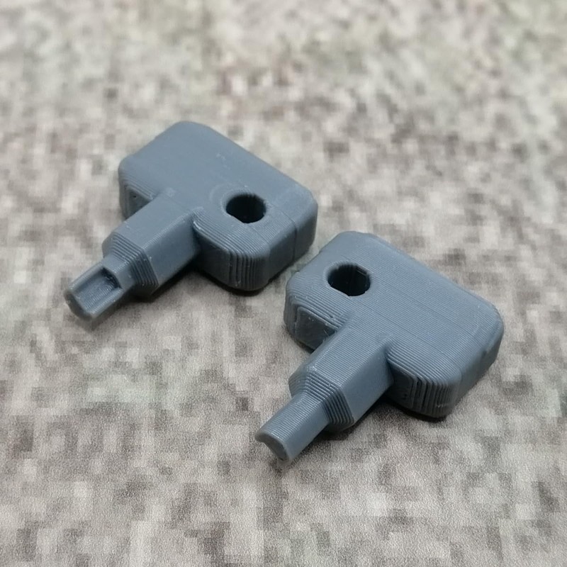 ULEIVA Replacement Key 2 x Grey Compatible with Synology NAS