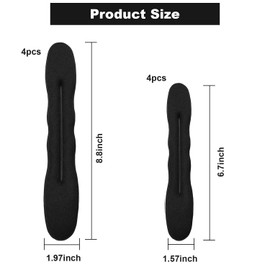 8Pcs Hair Bun Maker Set - Magic Sponge Hair Styling Accessories for Women & Girls, Create French Twist & Donut Buns Easily, Perfect for Ballet, Dance, Party & Everyday Styles