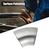 X AUTOHAUX 2pcs 45 Degree Stainless Steel Bend Exhaust Elbow