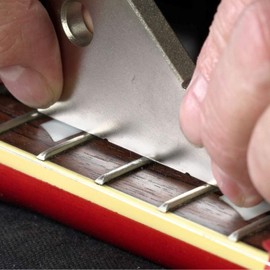 Guitar Leveling Ruler, Buzzing Fret Catcher, Guitar String Action Gauge String Height Ruler, Luthier Tools for Leveling the Height of Guitar Strings Nuts Saddles Pickups