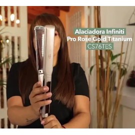 Alaciadora De Cabello Titanio Rose Gold Infiniti Profesional