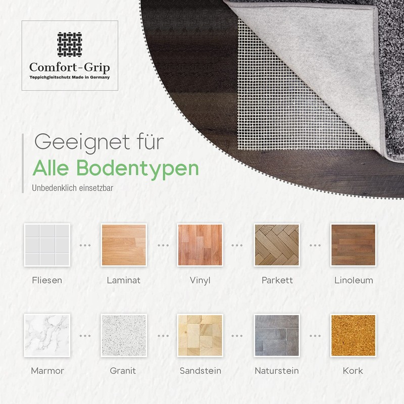 Comfort-Grip Premium Non-Slip Rug Underlay, Free From Plasticisers