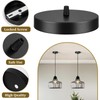 YOUNIEYO 2Pcs Light Canopy Kit Black Single Hole Ceiling Plate