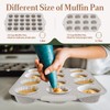 11-Piece Nonstick Baking Pans Set with Silicone Handle White