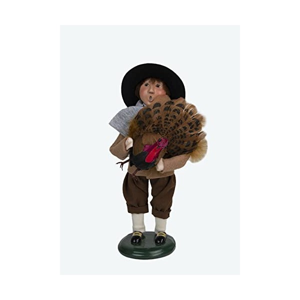Byers' Choice Pilgrim Boy Caroler Figurine 5014C2 from The Thanksgiving Collection Collection
