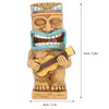 FTVOGUE Double Tiki Totem Solar Lights Waterproof Yard Patio Decoration