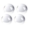 SWTHONY 4pcs 2.4inch Crystal Dome Magnifying Paperweight, Reading Magnifier Glass