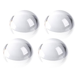 SWTHONY 4pcs 2.4inch Crystal Dome Magnifying Paperweight, Reading Magnifier Glass Paper Weights for Outdoor Events, Office Desk