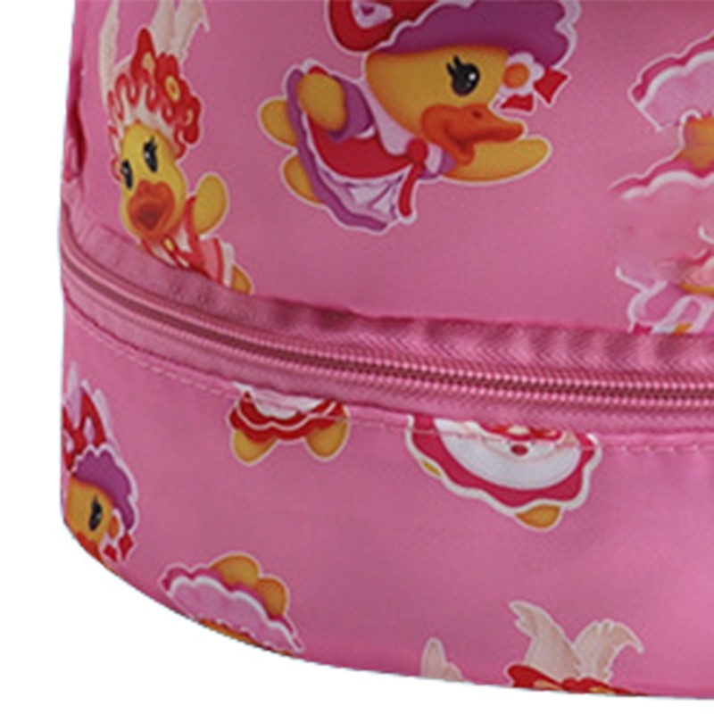 Kids Swimming Bag Wet Dry Separated Drawstring Closure Cartoon Child