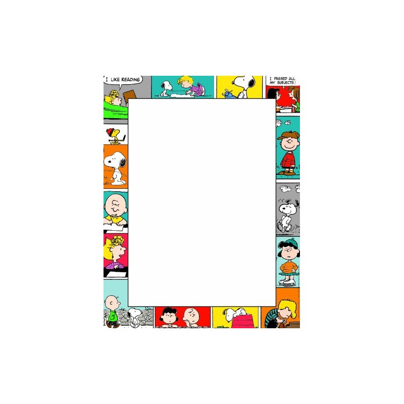 Eureka Peanuts Comic Blocks Computer Paper, Package of 50 Sheets