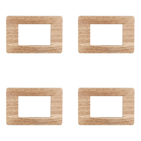 Compatible ViMAR Plana, plastic plates set, 4 pieces, 3 places