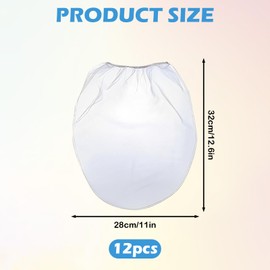 12 Pcs Paint Strainer, Paint Strainer Bag, White Mesh Paint Strainers, Elastic Opening Paint Filters Strainers for Spraying Ink Paint Home Brewing Gardening