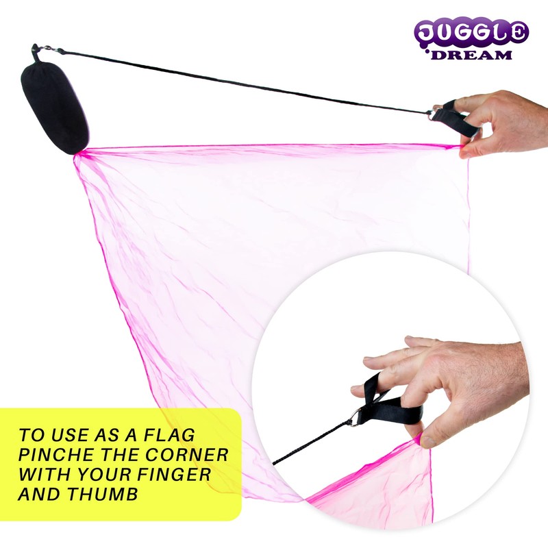 Juggle Dream Scarf Flag POI Set - Practice Juggling Spinning