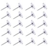 150 Count Push Pins, Clear Thumb Tacks, Flat Thumb Tacks