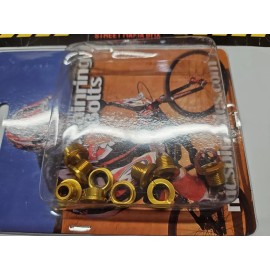 MCS bike GOLD ALLOY chainring BOLTS sprocket SPIDER 5ct GT SE CW Haro oldschool